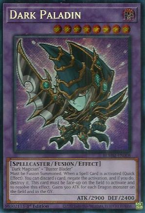 SECRET RARE Dark Paladin (BLMM-EN008) - Battles of Legend: Monster Mayhem 1st Edition