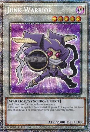 STARLIGHT RARE Junk Warrior (Starlight Rare) (BLMM-EN009) - Battles of Legend: Monster Mayhem 1st Edition