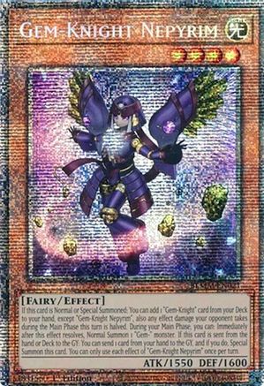 STARLIGHT RARE Gem-Knight Nepyrim (Starlight Rare) (BLMM-EN021) - Battles of Legend: Monster Mayhem 1st Edition