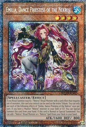 STARLIGHT RARE Emilia, Dance Priestess of the Nekroz (Starlight Rare) (BLMM-EN025) - Battles of Legend: Monster Mayhem 1st Edition