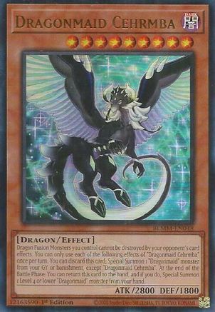 ULTRA RARE Dragonmaid Cehrmba (BLMM-EN048) - Battles of Legend: Monster Mayhem 1st Edition