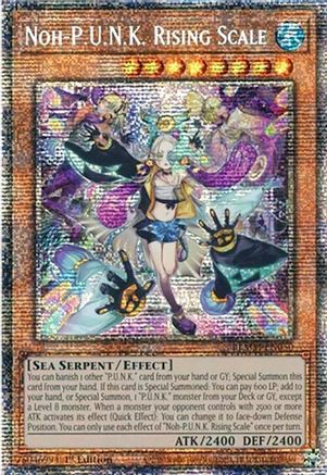STARLIGHT RARE Noh-P.U.N.K. Rising Scale (Starlight Rare) (BLMM-EN050) - Battles of Legend: Monster Mayhem 1st Edition