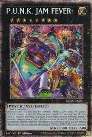 STARLIGHT RARE P.U.N.K. JAM FEVER! (Starlight Rare) (BLMM-EN051) - Battles of Legend: Monster Mayhem 1st Edition
