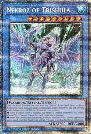 STARLIGHT RARE Nekroz of Trishula (Starlight Rare) (BLMM-EN132) - Battles of Legend: Monster Mayhem 1st Edition