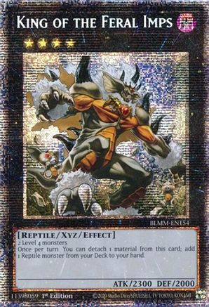 STARLIGHT RARE King of the Feral Imps (Starlight Rare) (BLMM-EN154) - Battles of Legend: Monster Mayhem 1st Edition