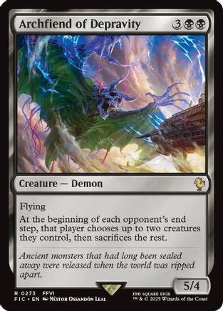 FOIL Archfiend of Depravity (Surge Foil) (FIC-273) - Commander: FINAL FANTASY - Magic The Gathering