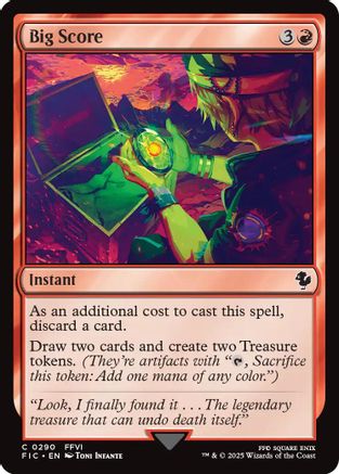 FOIL Big Score (Surge Foil) (FIC-290) - Commander: FINAL FANTASY - Magic The Gathering