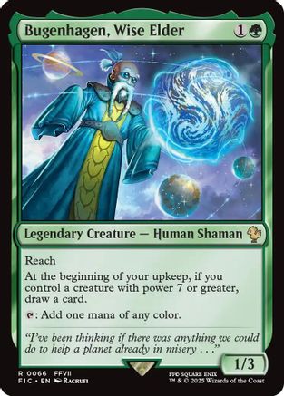 FOIL Bugenhagen, Wise Elder (Surge Foil) (FIC-066) - Commander: FINAL FANTASY - Magic The Gathering