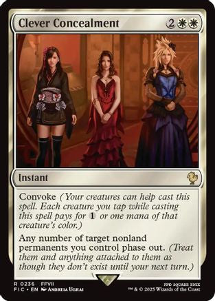 FOIL Clever Concealment (Surge Foil) (FIC-236) - Commander: FINAL FANTASY - Magic The Gathering