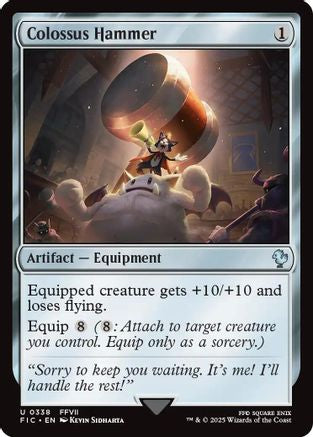 FOIL Colossus Hammer (Surge Foil) (FIC-338) - Commander: FINAL FANTASY - Magic The Gathering