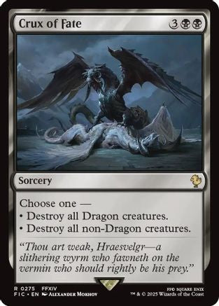 FOIL Crux of Fate (Surge Foil) (FIC-275) - Commander: FINAL FANTASY - Magic The Gathering