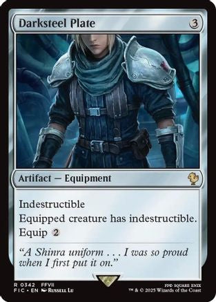 FOIL Darksteel Plate (Surge Foil) (FIC-342) - Commander: FINAL FANTASY - Magic The Gathering