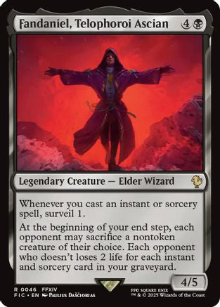 FOIL Fandaniel, Telophoroi Ascian (Surge Foil) (FIC-046) - Commander: FINAL FANTASY - Magic The Gathering