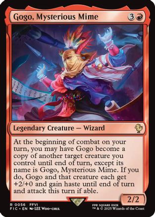 FOIL Gogo, Mysterious Mime (Surge Foil) (FIC-056) - Commander: FINAL FANTASY - Magic The Gathering