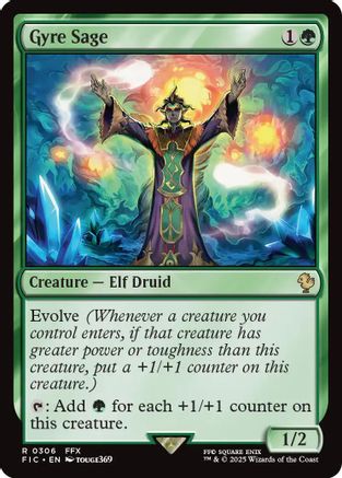 FOIL Gyre Sage (Surge Foil) (FIC-306) - Commander: FINAL FANTASY - Magic The Gathering