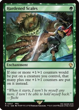FOIL Hardened Scales (Surge Foil) (FIC-307) - Commander: FINAL FANTASY - Magic The Gathering