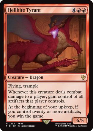FOIL Hellkite Tyrant (Surge Foil) (FIC-295) - Commander: FINAL FANTASY - Magic The Gathering