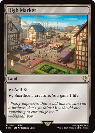 FOIL High Market (Surge Foil) (FIC-402) - Commander: FINAL FANTASY - Magic The Gathering