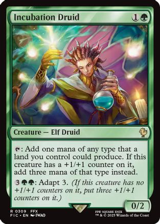 FOIL Incubation Druid (Surge Foil) (FIC-309) - Commander: FINAL FANTASY - Magic The Gathering