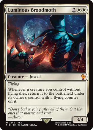 FOIL Luminous Broodmoth (Surge Foil) (FIC-246) - Commander: FINAL FANTASY - Magic The Gathering