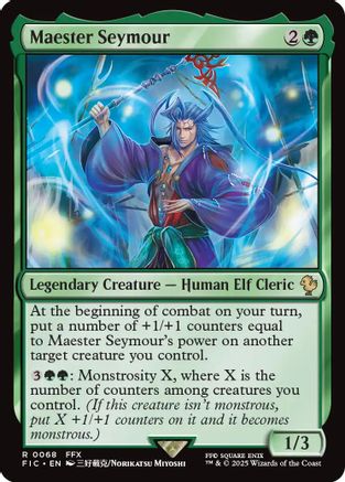 FOIL Maester Seymour (Surge Foil) (FIC-068) - Commander: FINAL FANTASY - Magic The Gathering