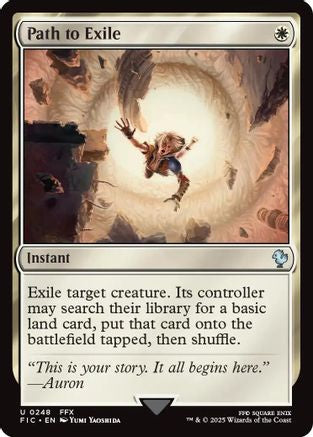 FOIL Path to Exile (Surge Foil) (FIC-248) - Commander: FINAL FANTASY - Magic The Gathering