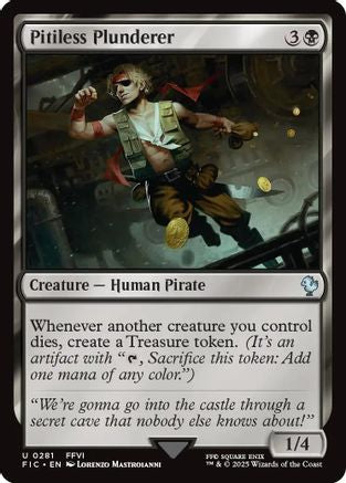 FOIL Pitiless Plunderer (Surge Foil) (FIC-281) - Commander: FINAL FANTASY - Magic The Gathering