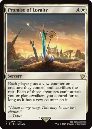 FOIL Promise of Loyalty (Surge Foil) (FIC-249) - Commander: FINAL FANTASY - Magic The Gathering
