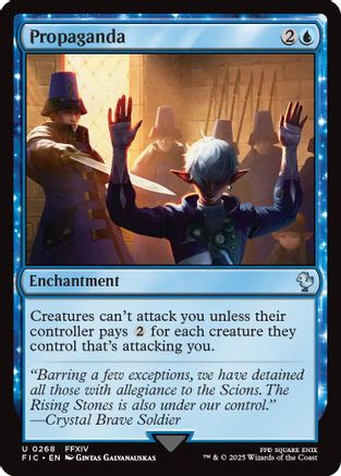 FOIL Propaganda (Surge Foil) (FIC-268) - Commander: FINAL FANTASY - Magic The Gathering