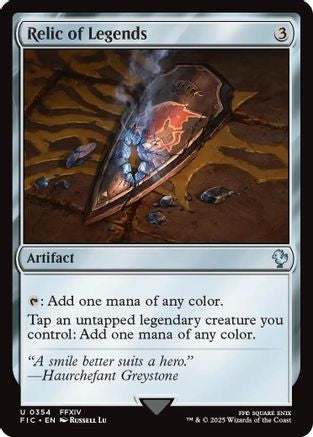 FOIL Relic of Legends (Surge Foil) (FIC-354) - Commander: FINAL FANTASY - Magic The Gathering