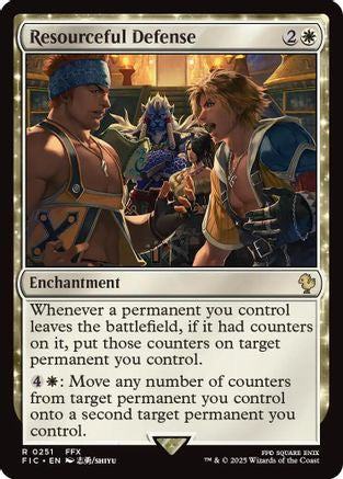 FOIL Resourceful Defense (Surge Foil) (FIC-251) - Commander: FINAL FANTASY - Magic The Gathering