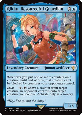 FOIL Rikku, Resourceful Guardian (Surge Foil) (FIC-041) - Commander: FINAL FANTASY - Magic The Gathering