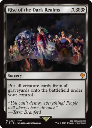 FOIL Rise of the Dark Realms (Surge Foil) (FIC-283) - Commander: FINAL FANTASY - Magic The Gathering
