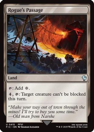 FOIL Rogue's Passage (Surge Foil) (FIC-415) - Commander: FINAL FANTASY - Magic The Gathering