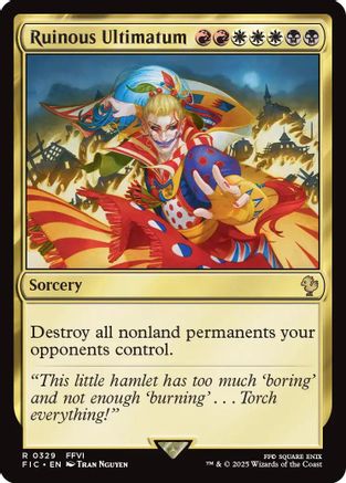 FOIL Ruinous Ultimatum (Surge Foil) (FIC-329) - Commander: FINAL FANTASY - Magic The Gathering