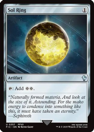 FOIL Sol Ring (0357) (Surge Foil) (FIC-357) - Commander: FINAL FANTASY - Magic The Gathering