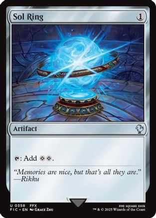 FOIL Sol Ring (0358) (Surge Foil) (FIC-358) - Commander: FINAL FANTASY - Magic The Gathering