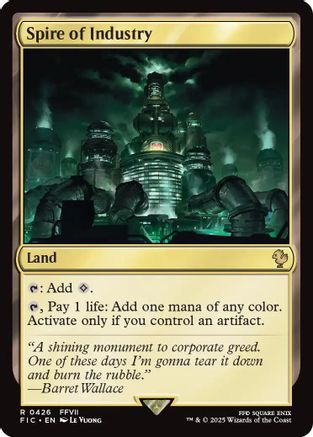 FOIL Spire of Industry (Surge Foil) (FIC-426) - Commander: FINAL FANTASY - Magic The Gathering