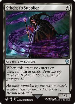 FOIL Stitcher's Supplier (Surge Foil) (FIC-287) - Commander: FINAL FANTASY - Magic The Gathering