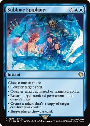 FOIL Sublime Epiphany (Surge Foil) (FIC-271) - Commander: FINAL FANTASY - Magic The Gathering