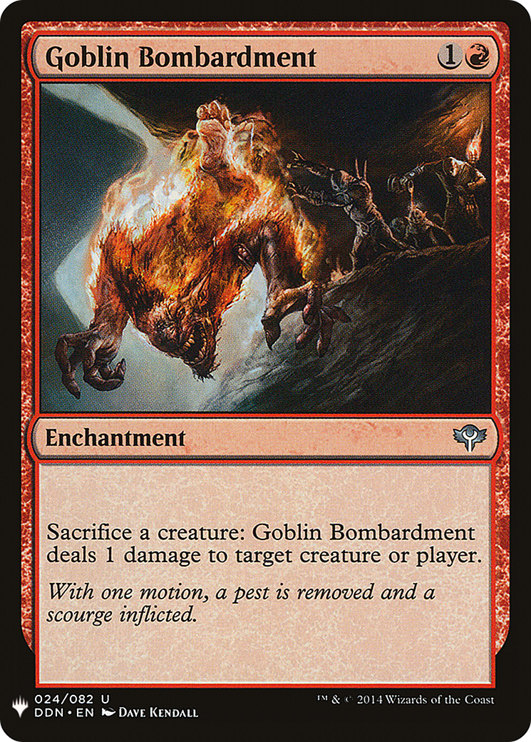 Goblin Bombardment (LIST-DDN-24) - The List - Magic The Gathering
