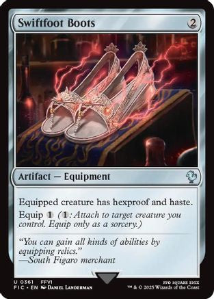 FOIL Swiftfoot Boots (Surge Foil) (FIC-361) - Commander: FINAL FANTASY - Magic The Gathering