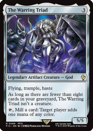 FOIL The Warring Triad (Surge Foil) (FIC-099) - Commander: FINAL FANTASY - Magic The Gathering