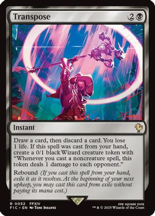 FOIL Transpose (Surge Foil) (FIC-052) - Commander: FINAL FANTASY - Magic The Gathering