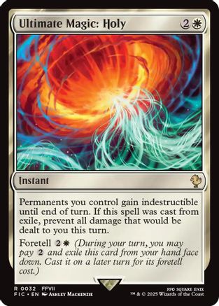 FOIL Ultimate Magic: Holy (Surge Foil) (FIC-032) - Commander: FINAL FANTASY - Magic The Gathering