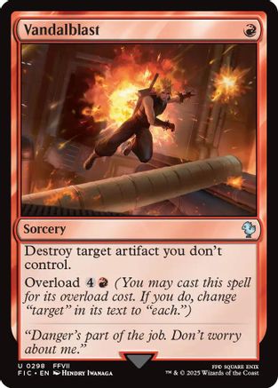 FOIL Vandalblast (Surge Foil) (FIC-298) - Commander: FINAL FANTASY - Magic The Gathering