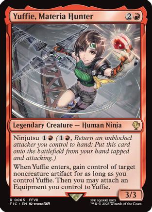 FOIL Yuffie, Materia Hunter (Surge Foil) (FIC-065) - Commander: FINAL FANTASY - Magic The Gathering