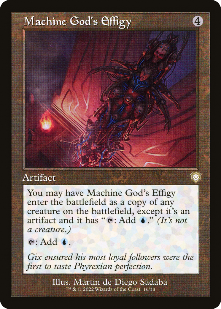 Machine God's Effigy (Retro Frame) (BRC-016) - The Brothers' War Commander - Magic The Gathering