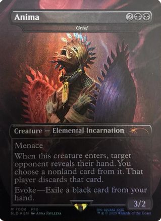 FOIL Anima - Grief (Rainbow Foil) (SLD-7006) - Secret Lair Drop Series - Magic The Gathering