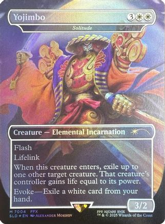 FOIL Yojimbo - Solitude (Rainbow Foil) (SLD-7004) - Secret Lair Drop Series - Magic The Gathering